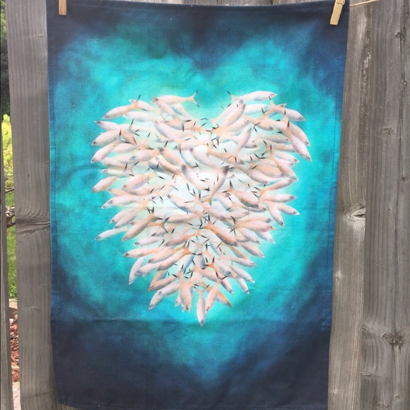 Tea towels, handmade, marine inspired, New